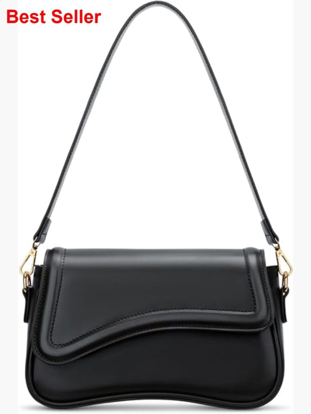 Faux Leather Hobo Shoulder Bag with Detachable Chain